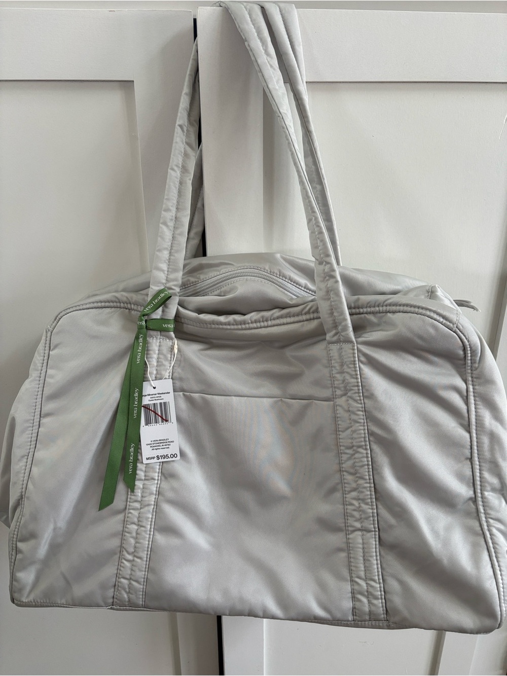 Vera Bradley Large Miramar Weekender in Oyster Mushroom